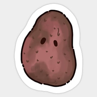 The potato is hard Sticker